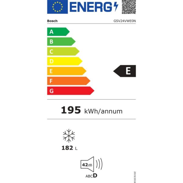 Bosch GSV24VWE0N E Enerji Sınıfı 183 Lt 6 Çekmeceli Dikey Derin Dondurucu