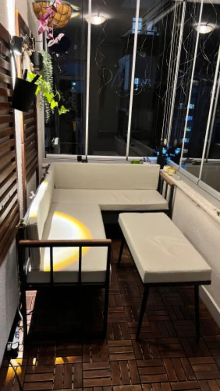 İpek Albayrak — Poli Köşe Takımı Minderli Bej Renk Modern Keten Koltuk 170 cm Derinlik 50 cm