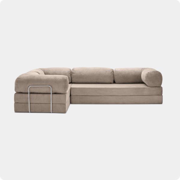 MONAMI Dechome 300X200 Teddy Serisi Köşe Kapali| Uzanma Modüler Koltuk | Yıkanabilir Corduroy Kumaş | Çok Fonksiyonlu Yer Yatağıyeny Fitilli