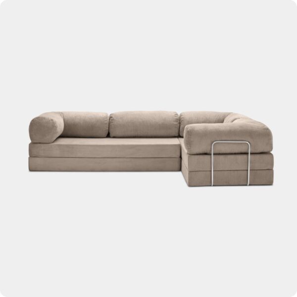 MONAMI Dechome 300X200 Teddy Serisi Köşe Kapali| Uzanma Modüler Koltuk | Yıkanabilir Corduroy Kumaş | Çok Fonksiyonlu Yer Yatağıyeny Fitilli