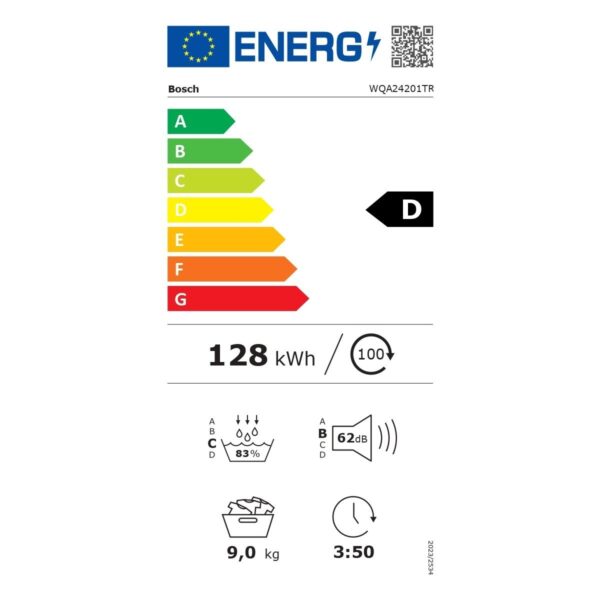 Bosch WQA24201TR 9 kg Beyaz Kurutma Makinesi