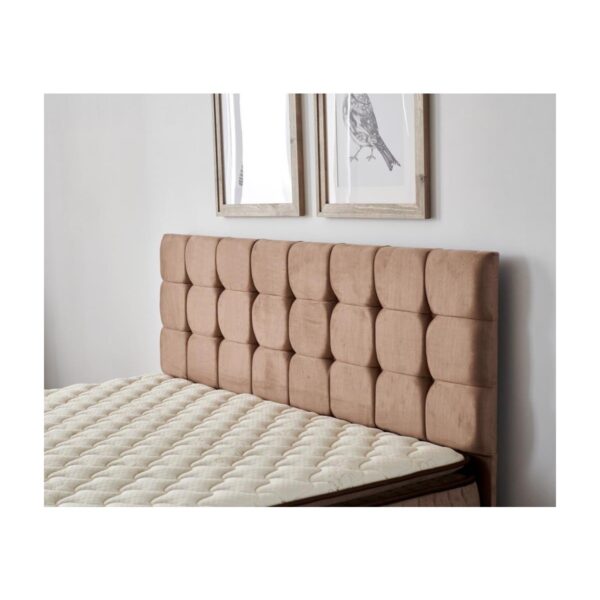 W. Cotton 140×190 cm Çift Kişilik Pedli Yatak Baza Başlık Takımı – Kumaş Baza, Başlık ve Yatak Seti