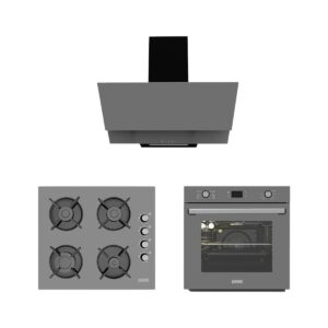Alveus Gri Cam Dijital/dokunmatik 3'lü Ankastre Set (F17-GLS640-MFA627)