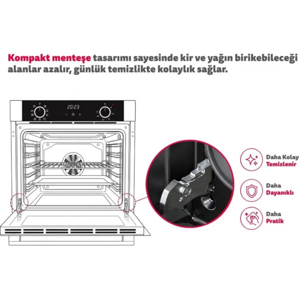 0+3 Fonksiyon Trend Dijital Beyaz Power Turbo 3’lü Ankastre Set (Fırın + Ocak + Davlumbaz)