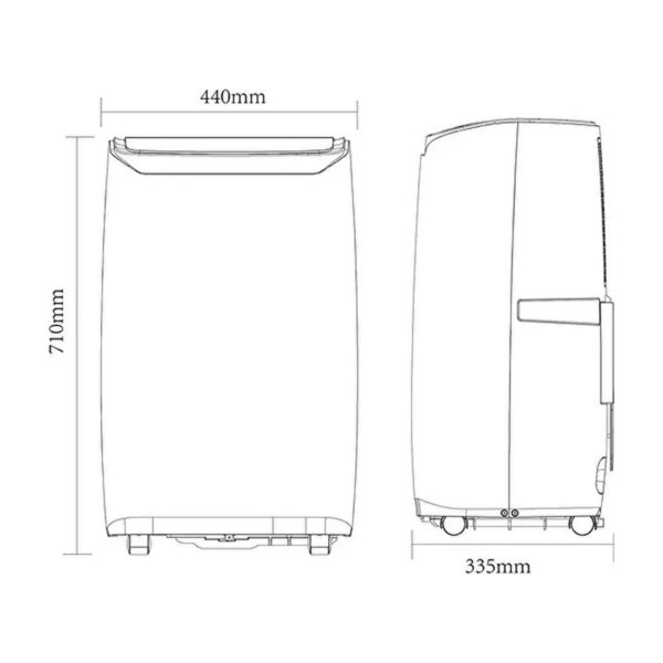 Good Home Mobil Klima 9000 Btu Soğutma