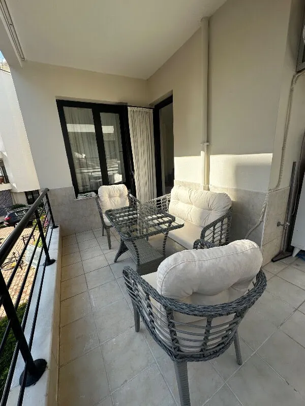 Ada Cevher — Kartepe 2 1 1 Rattan Bahçe Balkon Takımı,kahve Örgü/krem Kumaş