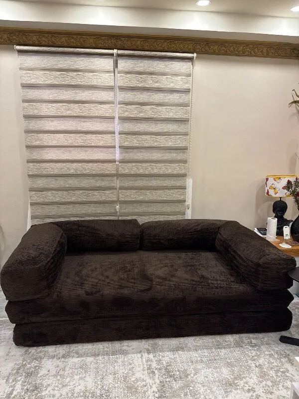 Gülcan Uçarlı — MONAMI Dechome Meganest Modern Fitilli Kadife Kanepe| Yatak Olabilen, Dayanıklı Orta Sert Sünger, Yıkanabilir Kılıf