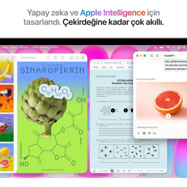 Apple MacBook Neo A18 Pro 8GB 256GB SSD macOS 13″ Taşınabilir Bilgisayar Pastel Pembe MHFH4TU/A