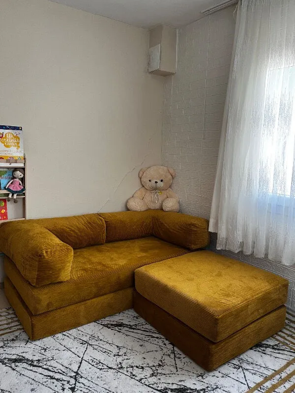 Lina Mutluer — MONAMI Dechome Yeny Fitilli Kadife | Köşe Koltuk | 160X160 Köşe Takımı | Modüler Köşe Takımı | Yataklı L Koltuk | Fitilli Kadife
